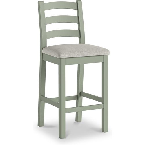 Penzance Sage Green Ladder Back Kitchen Counter Bar Chair | Roseland