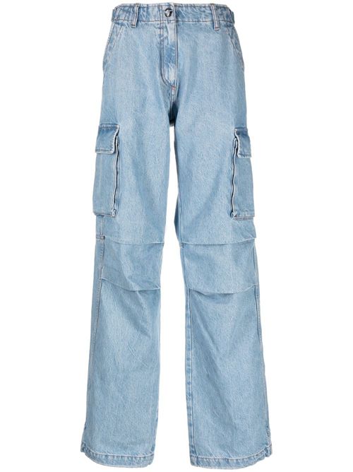 Denim cargo trousers - Blue