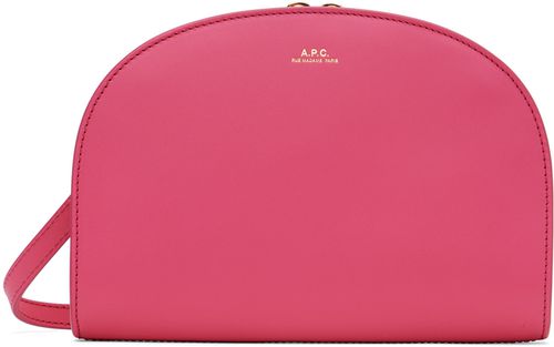 A.P.C. Pink Demi-Lune Clutch