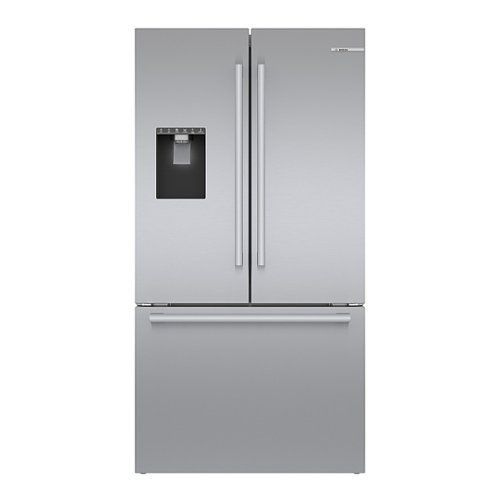 Bosch 500 Series 26 Cu. Ft. French Door Smart Refrigerator with External Water and Ice - Stainless Steel