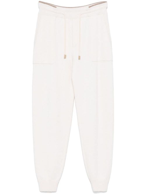 Knitted trousers - White
