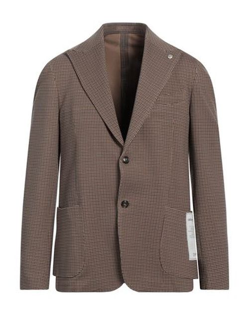 Man Blazer Brown Size 42 Viscose, Polyamide, Elastane