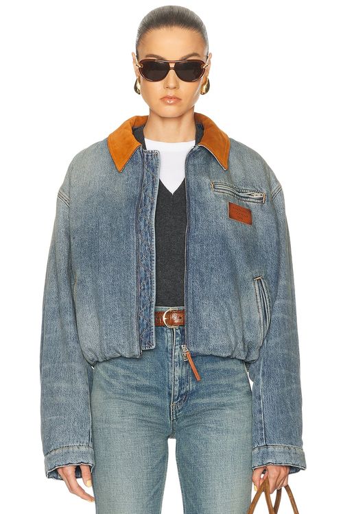Acne Studios Okra Jacket in Mid Blue - Blue. 34 also