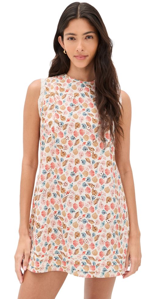 Poppy Dress Bright Shell Print