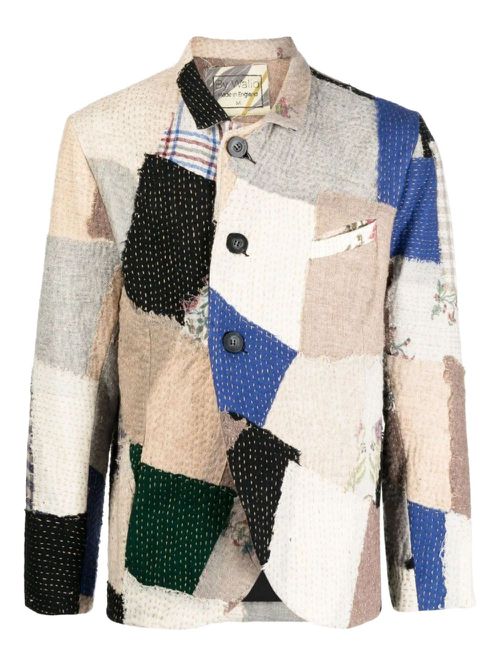 Patchwork blazer - Neutrals