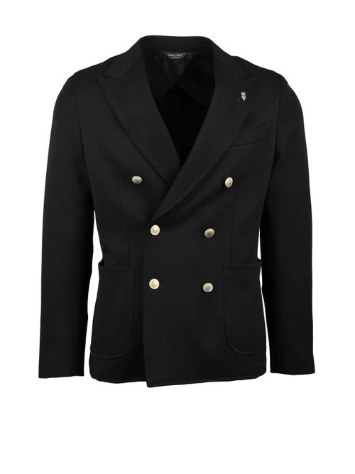 Double-Breasted Jacket With Wide Lapels And Button Closure