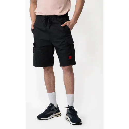 Men's HUGO Garlio242 Mens Cargo Shorts - Black - Size: 35/34/32