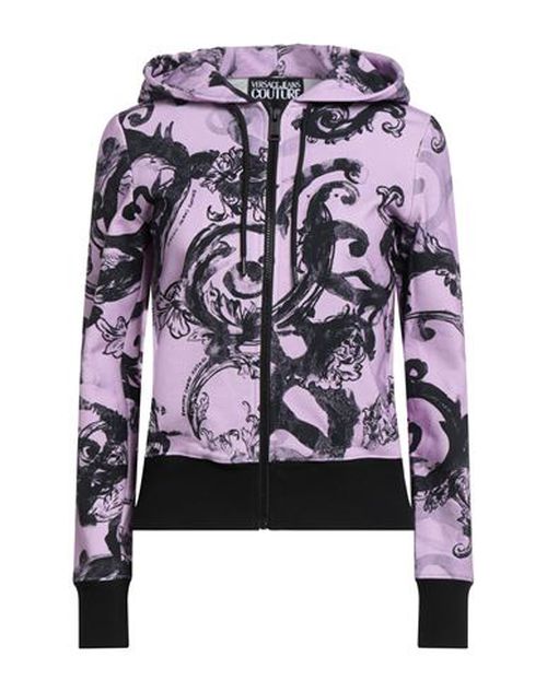 Woman Sweatshirt Lilac Size M Cotton, Elastane