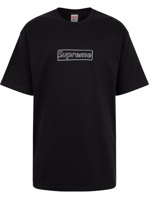X Kaws Chalk Logo T-shirt - Black