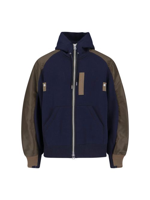 Tech-Paneled Cotton Blend Workwear Jacket
