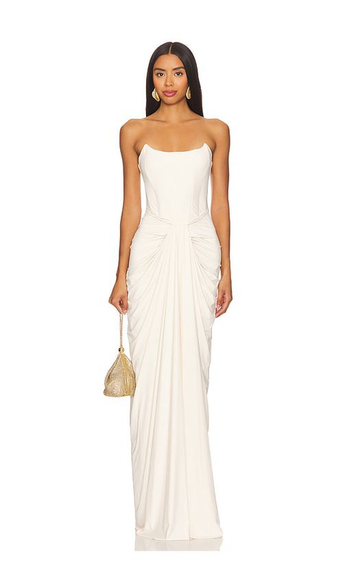Deme by Gabriella ABENDKLEID PEARL in Cream. Größe XL. Also in L, M