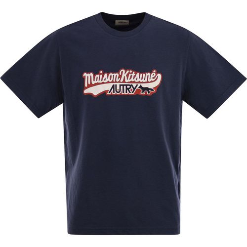Autry X Maison Kitsuné T Shirt With Autry X Maison Kitsuné Logo