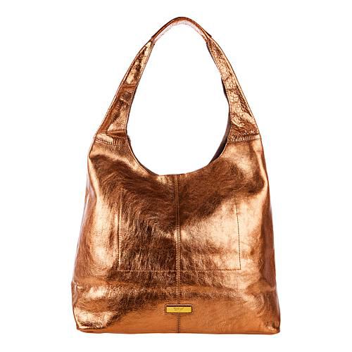 Legacy Pearlized Slouchy Leather Hobo with Wristlet