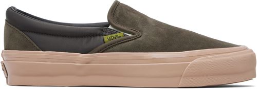 Brown Premium Classic Slip-On Sneakers