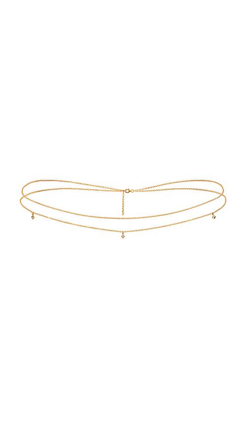 NAiiA x REVOLVE Double Belly Chain in Metallic Gold
