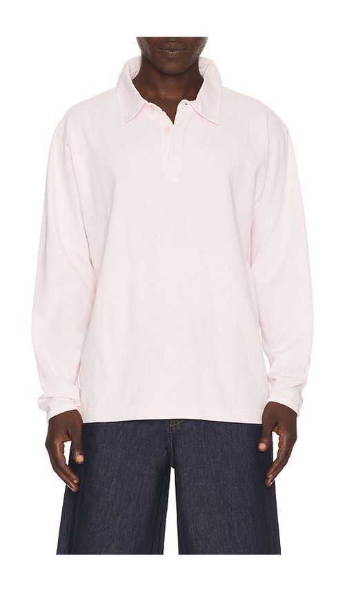 Sunflower Heavy Jersey Rugby Polo in Blush. - XXL/2X also in L
