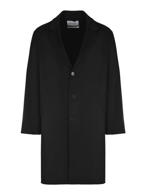 Amaranth Coat Made Of Wool Blend