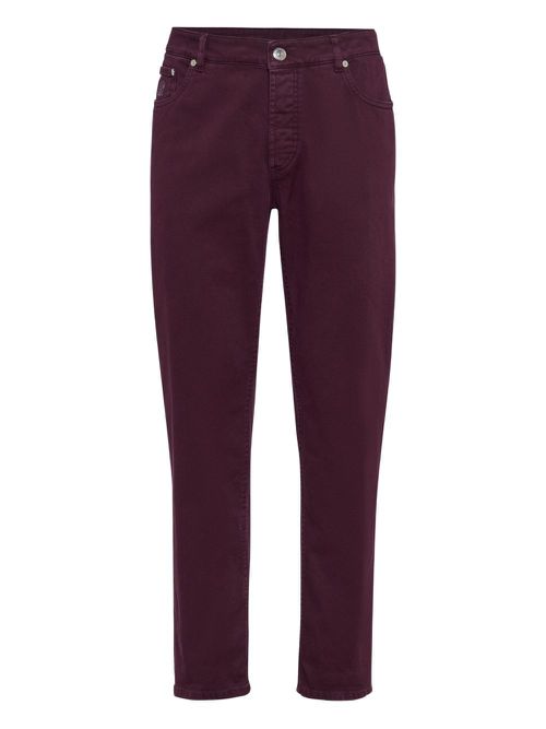 Logo-patch jeans - Red