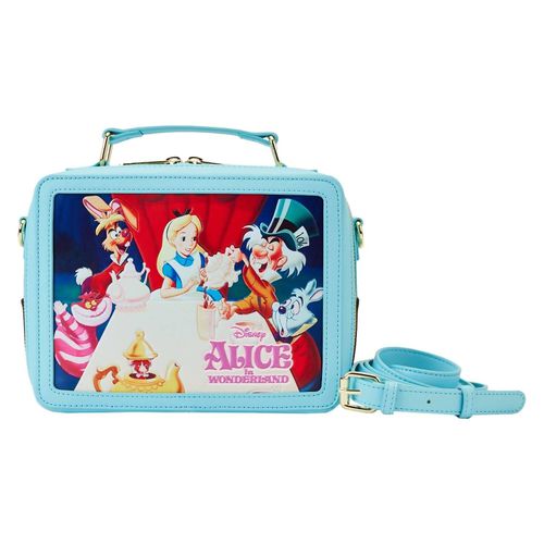Alice In Wonderland Classic Movie Lunchbox Crossbody Bag In Sky Blue