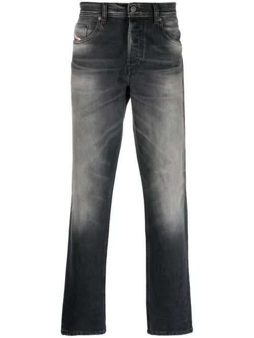 Mid-rise tapered jeans - Black