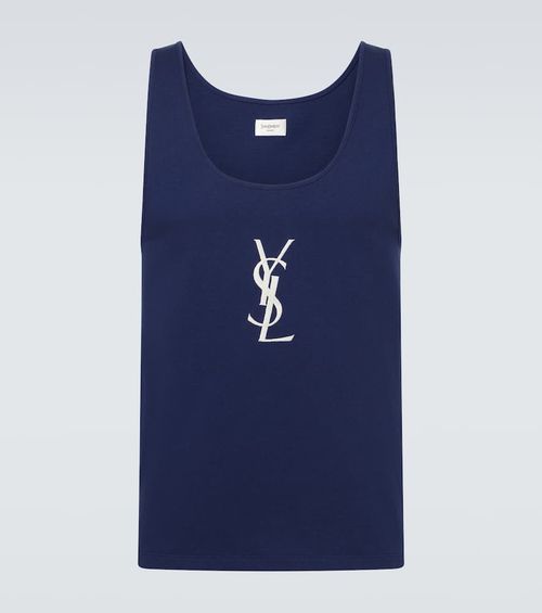 Cassandre embroidered cotton tank top