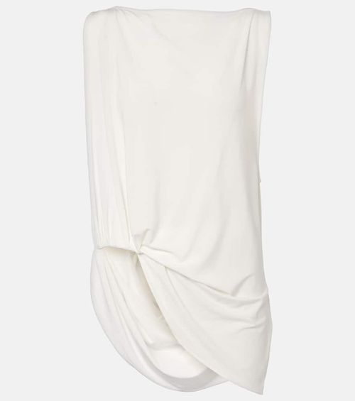 Peplo draped jersey top
