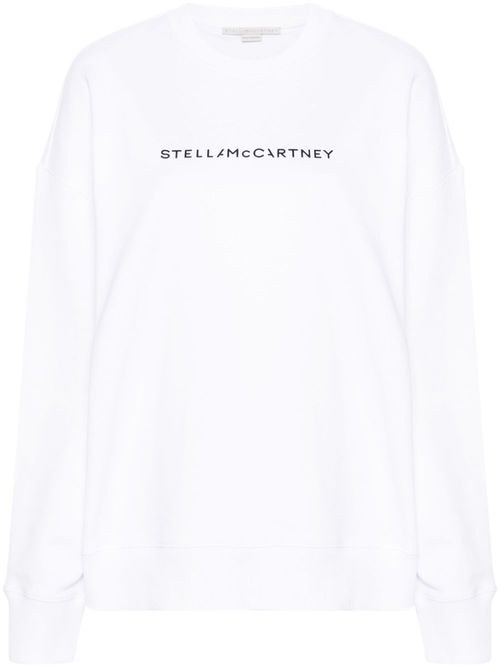 Logo-print cotton sweatshirt - White