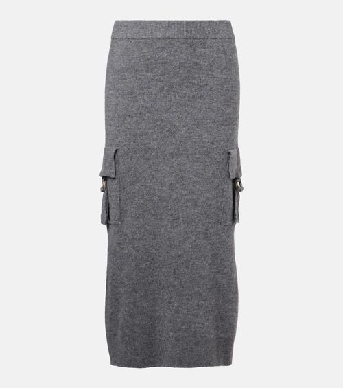 Wool pencil skirt