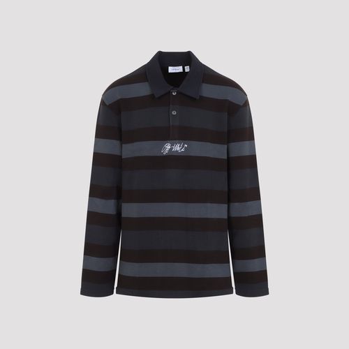 Stroke Logo Relaxed Long Sleeve Polo Shirt