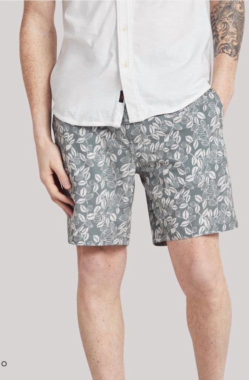 Classic Boardshort 7" In Sage Avellanas Print