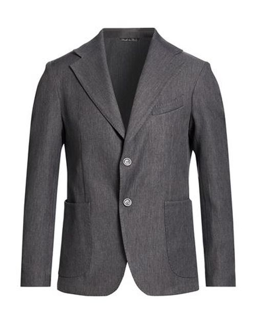 Man Blazer Grey Size 40 Polyester, Viscose