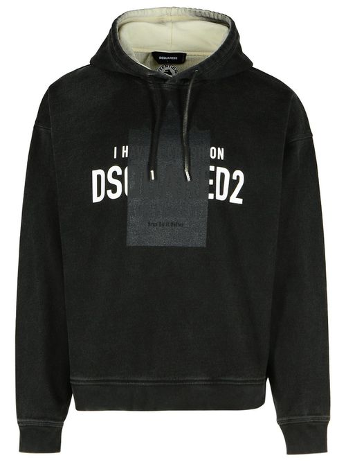 Logo Printed Drawstring Hoodie