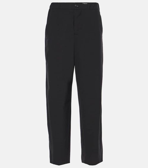 High-rise tapered pants