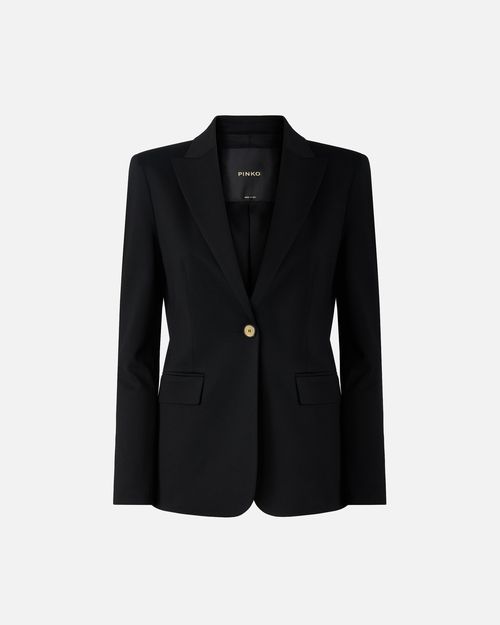 Fitted jacket with gold-coloured buttons - 36