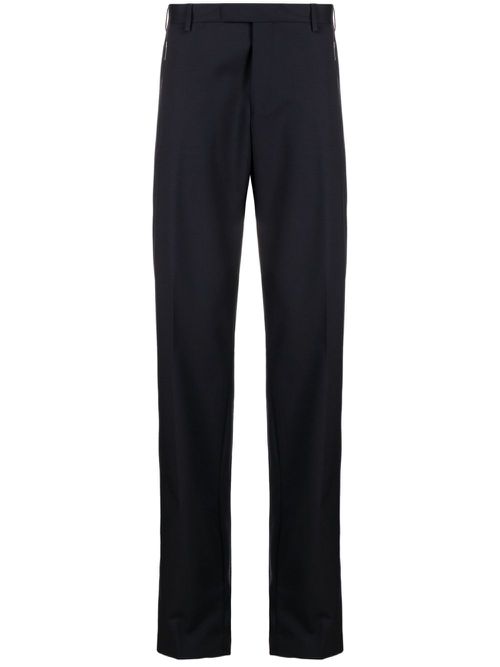 Fly straight-leg trousers - Blue