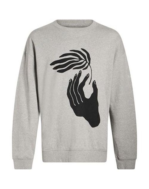 Man Sweatshirt Grey Size S Cotton