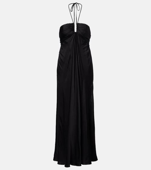 Halterneck maxi dress