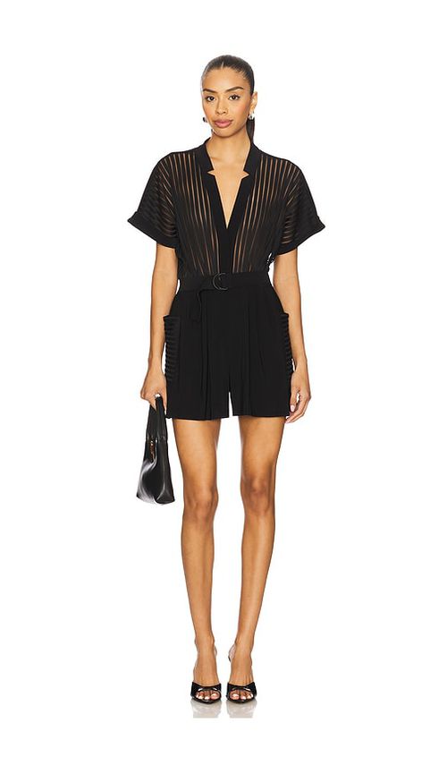 Norma Kamali KURZOVERALL GERALYN in Black. Größe XS. Also in