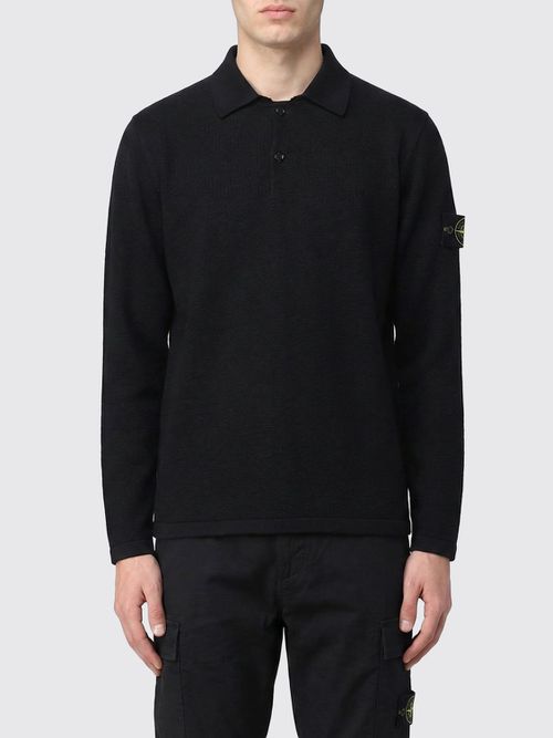 Polo Shirt Men color Black