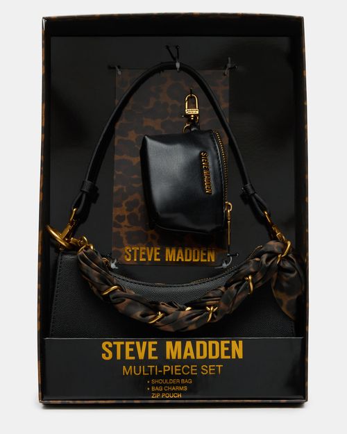 Steve Madden Women's Mika Bag Gift Set - Black - Synthetic
