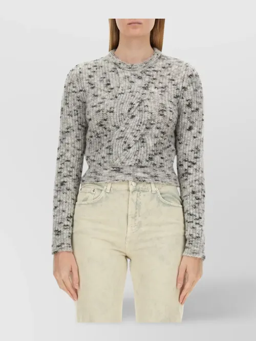 Moschino - cropped cable knit top