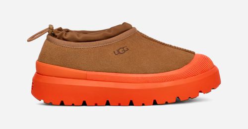 ® Tasman Weather Hybrid Suede/Waterproof Clogs Cold Weather Boots in Chestnut/Orange