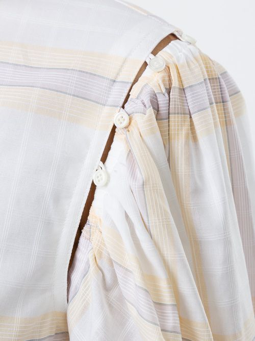 Check Print Midi Dress Multicolor