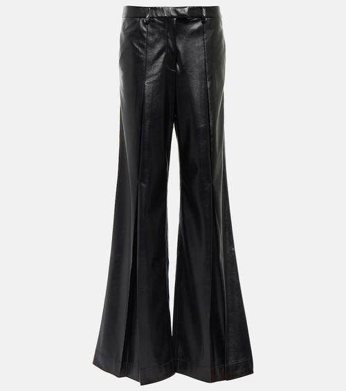 Vortico low-rise wide-leg faux leather pants