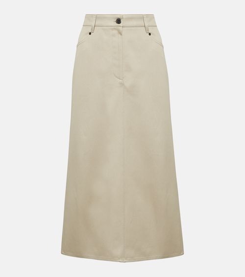 Denim midi skirt