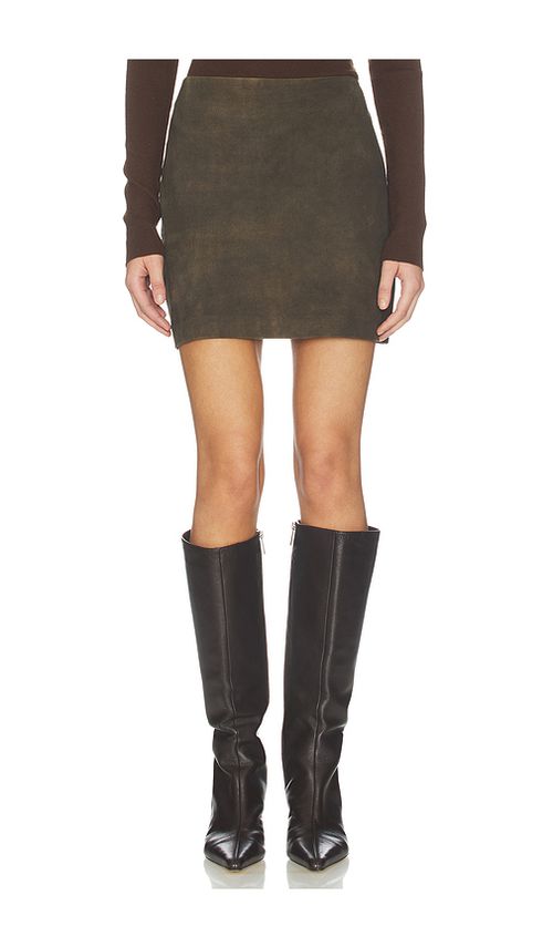 LAMARQUE Jorden Skirt in Brown. L. Also in S