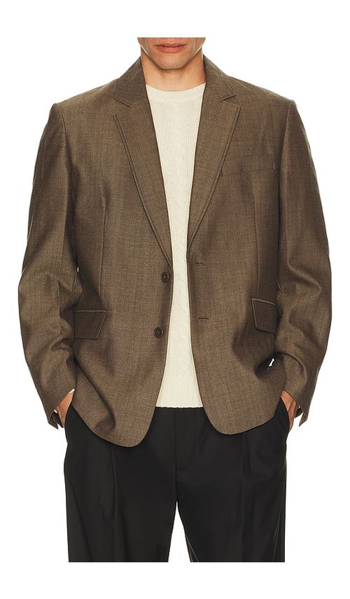 Percival Grounds Tailored Blazer in Brown. - 40 also