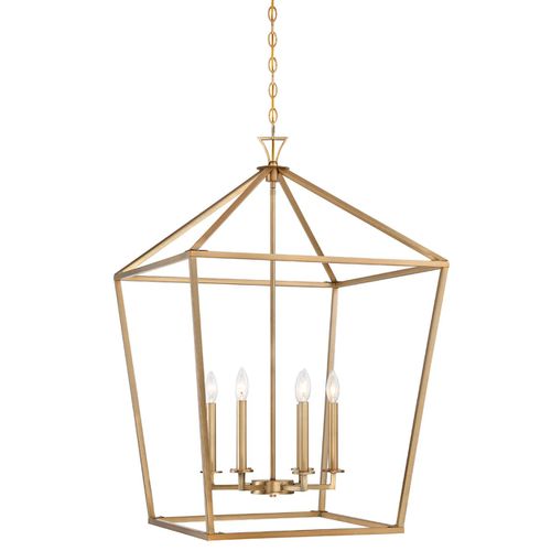 Savoy House Townsend 6-Light Foyer Light in Warm Bras