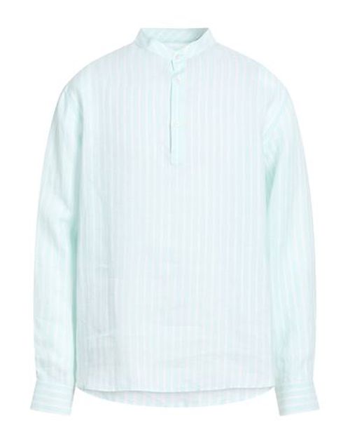 Man Shirt Turquoise Size XL Linen