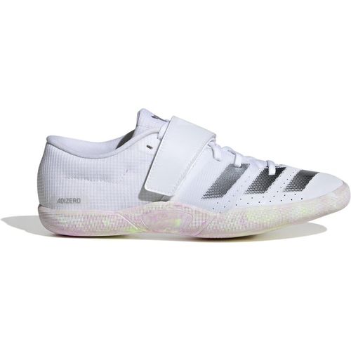 Adidas Mens Adizero Throws Lace-Up Running Spikes in Ftwr White